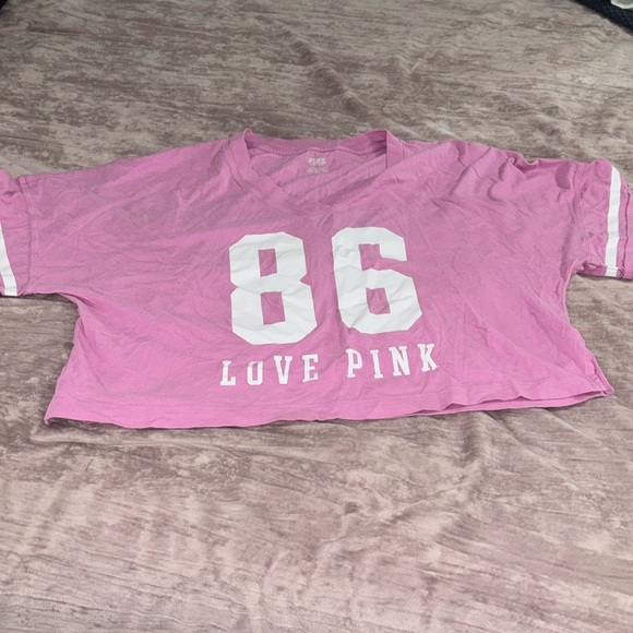PINK Victoria's Secret Tops - Pink VS | cropped oversized top
